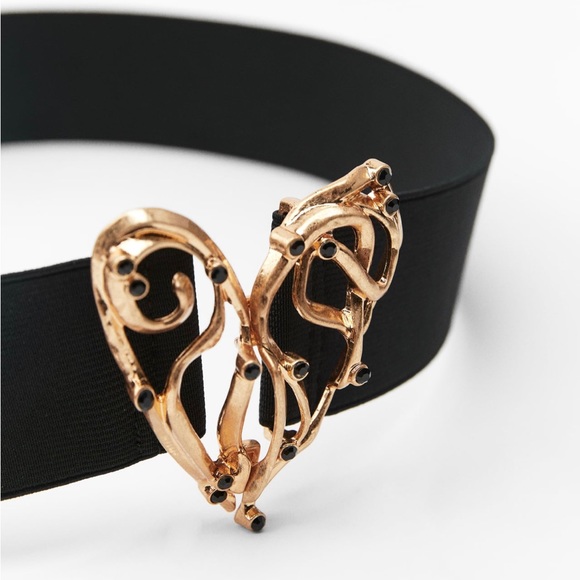 Zara STRETCH HEART BELT size 32 - Picture 6 of 7